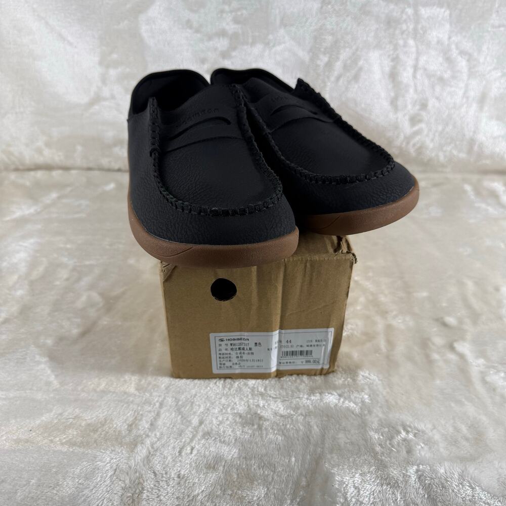 Hobibear Leather Loafers Men's Size EUR 44 Gray Slip On